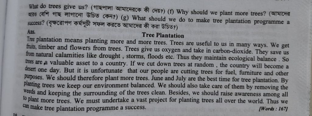 tree plantation paragraph